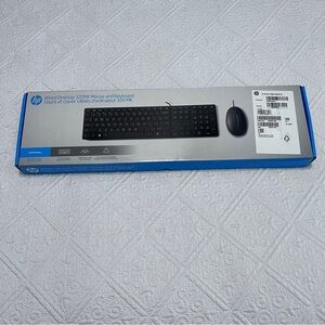 HP Wired Desktop 320MK Keyboard and Mouse Set - Black